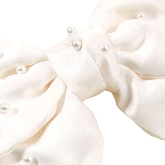 Pearl Bow Barrette  - Picture 4 of 4